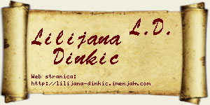Lilijana Dinkić vizit kartica